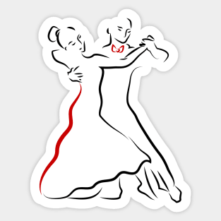 Dancing Couple Sticker